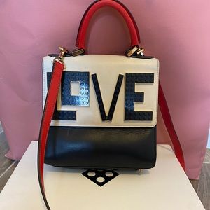 Les Petits joueurs crossbody bag Mini Alex black widow satchel